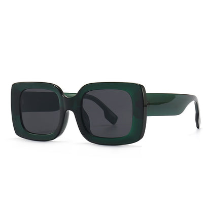Quadratische Form, Klassische Luxus Designer Sonnenbrille mit großem Rahmen,  für Damen und Herren, Mode Vintage Reise Sonnenbrille UV400
