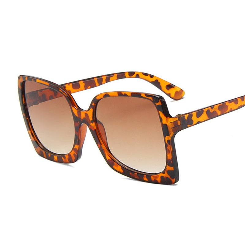 SHOPAHOLIC - Oversized Square Sunglasses für Damen - Vintage-Luxus-Sonnenbrillen - UV400-Schutz