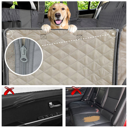 Hochwertiger Hunden Autositzbezug: Wasserdicht, schnell waschbar, ideal für Reisen, schützt den Auto-Rücksitz vor Haustieren