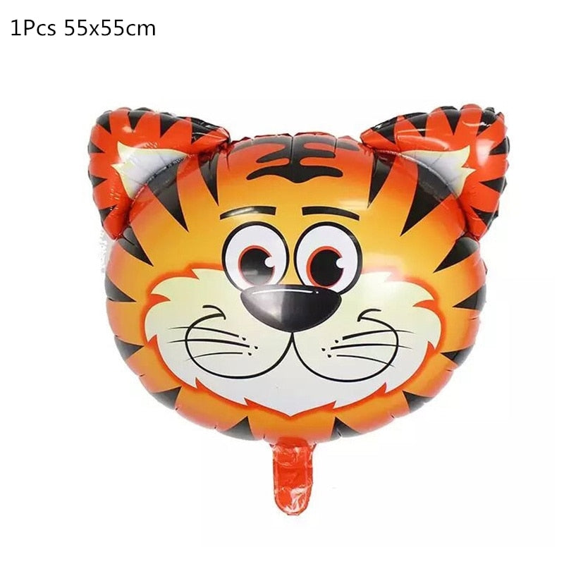Jungle Party Animal Foil Balloons: Zoo Animal Jungle Theme Birthday Party Decoration - Perfekte Dekoration für Kindergeburtstage, Safari-Partys und mehr