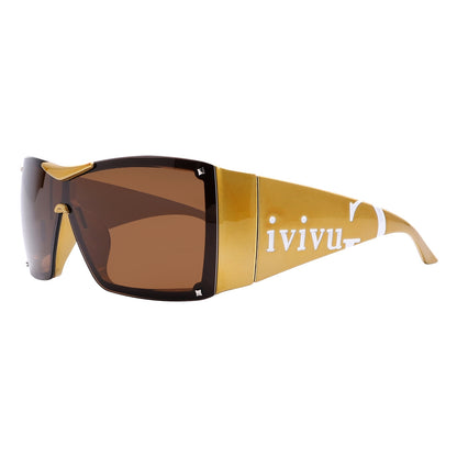 Übergroße quadratische Sonnenbrille für Frauen - Designer Sonnenbrillen mit UV400-Schutz. Stil: Punk