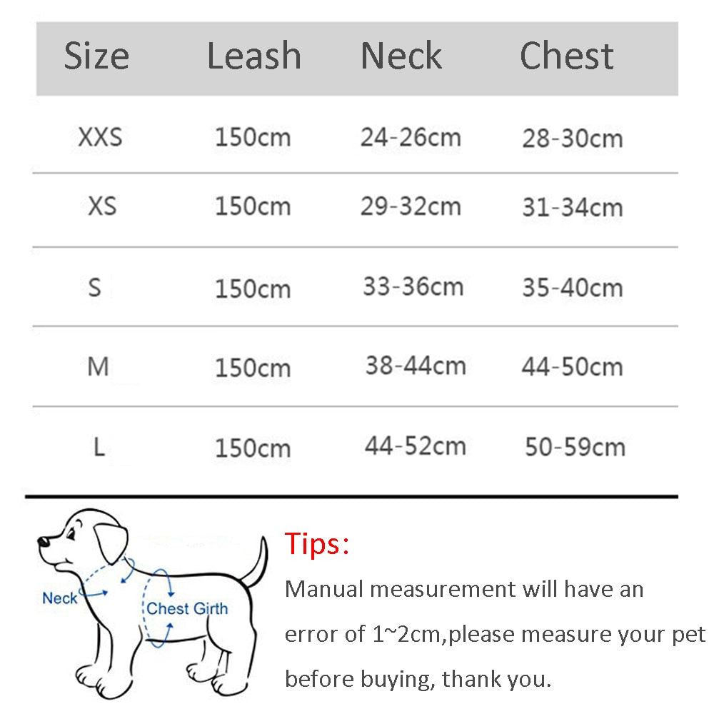 Bequemes Dog Harness Leash Set für kleine Hunde: Verstellbares Geschirr, perfekt für French Bulldog, Chihuahua, Pug und mehr - Ideale Leine für Spaziergänge im Freien