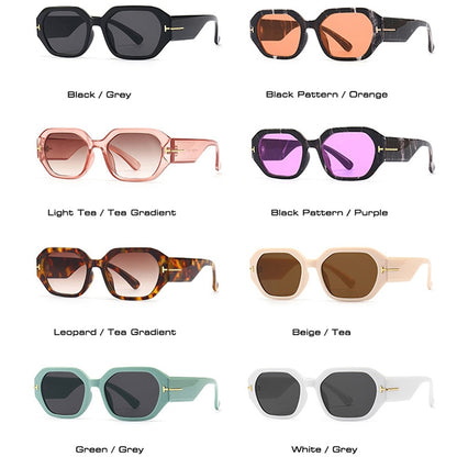LNFCXI Fashion Square Sonnenbrille für Damen, Designer Retro Schwarze Brillen, UV400 Herren Trendige Sonnenbrillen. Stil: Quadratisch