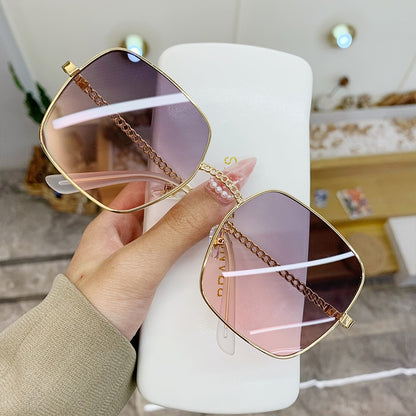 Neue Mode Klassische übergroße Schmetterling-Sonnenbrille für Frauen, Marken-Designer Metallrahmen, luxuriöse Schattierungen, Sonnenbrillen Eyewear Gafas UV400