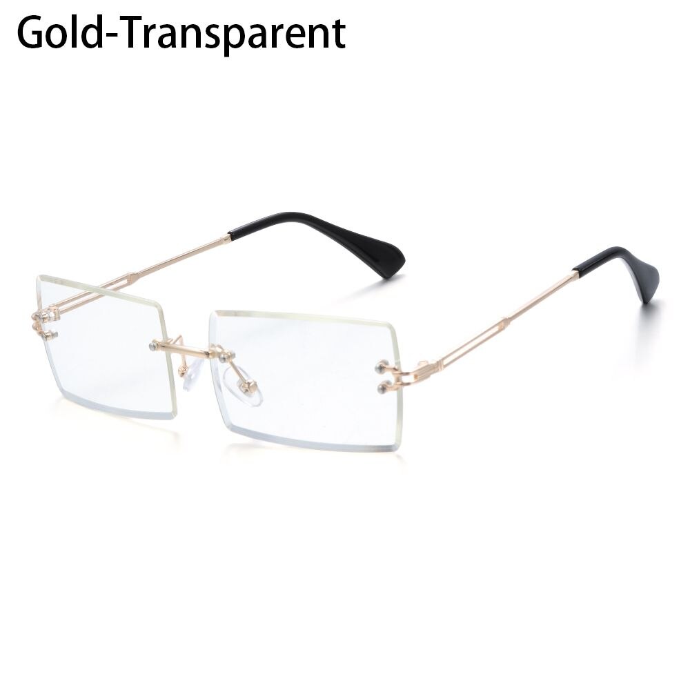 Retro-Cheetah-Dekoration Sonnenbrille für Damen und Herren - Metall-Steampunk-Sonnenbrille ohne Rahmen, modische Shades mit UV400-Schutz