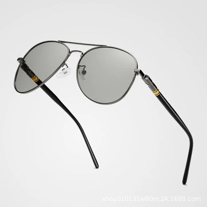 AARRTT RB209: Luxuriöse polarisierte Cat-Eye-Sonnenbrille für Herren mit photochromen Gläsern und UV400-Schutz