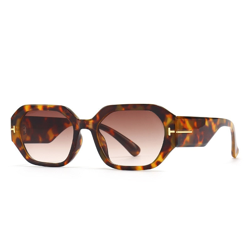 LNFCXI Fashion Square Sonnenbrille für Damen, Designer Retro Schwarze Brillen, UV400 Herren Trendige Sonnenbrillen. Stil: Quadratisch