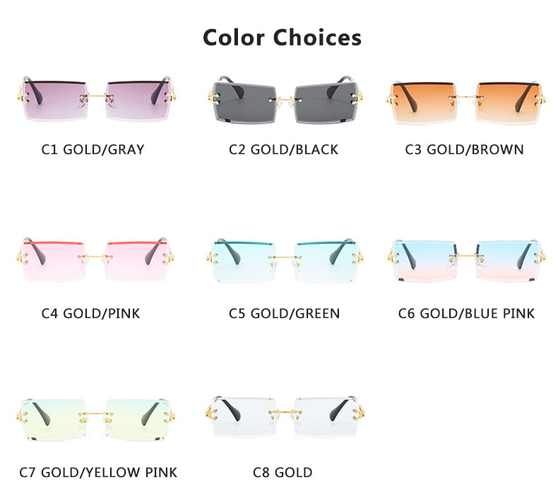 ZXWLYXGX - Retro-Sonnenbrillen für Damen und Herren - Kleine rechteckige Sonnenbrille - UV400-Schutz
