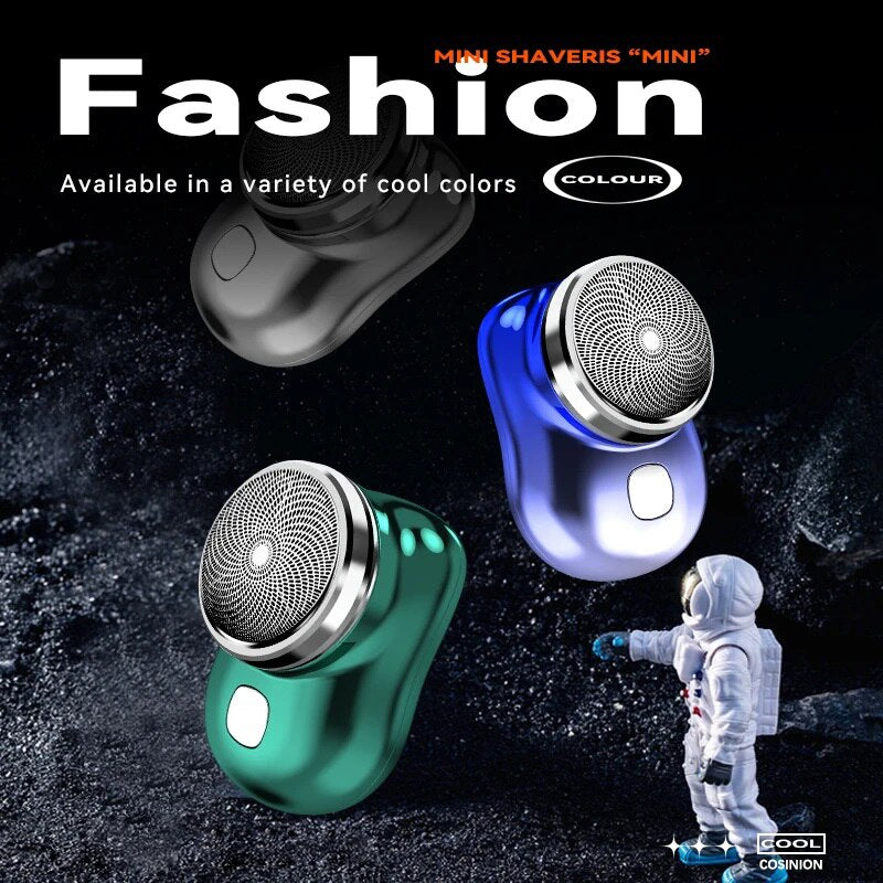 Cosinion Mini Elektrischer Reiseschneider für Männer und Frauen, Taschengröße, waschbar, wiederaufladbar, tragbar, schmerzfrei, kabelloser Trimmer, Gesichts- und Bartrasierer