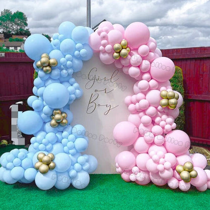 Magische Gender Reveal Ballon-Girlande: Junge oder Mädchen Baby Shower Dekoration, Pink Blau Gold Ballons, Geburtstagsparty, Hochzeit, Geschlechtsenthöllung