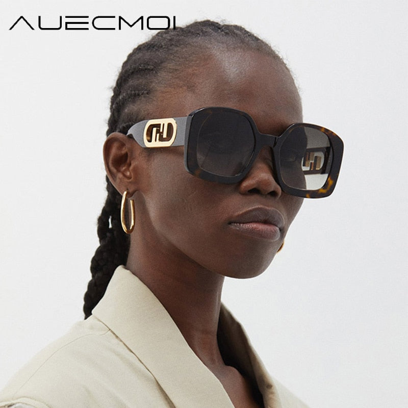 1A Klassische Luxusmarke Designer Sonnenbrille Damen 2023. Trendige Sonnenbrillen Mode Vintage, Großer Rahmen Übergroße Schattierungen UV400